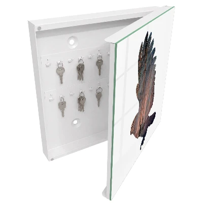Forest bird Wall mounted key box
