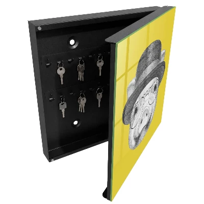Happy pig Key box for wall
