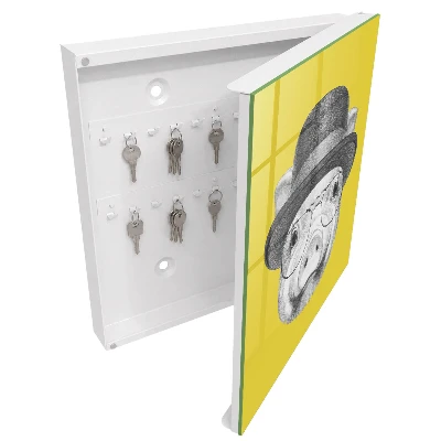 Happy pig Key box for wall