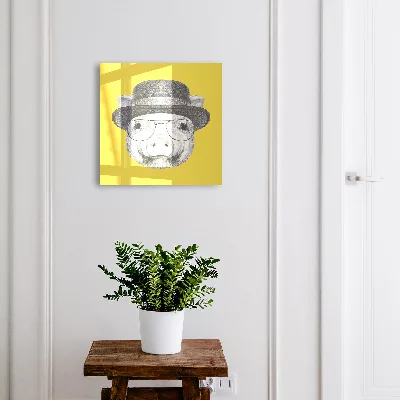 Happy pig Key box for wall