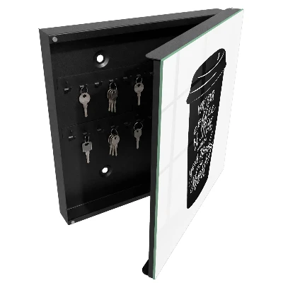 Coffee and humor Wall mounted key box