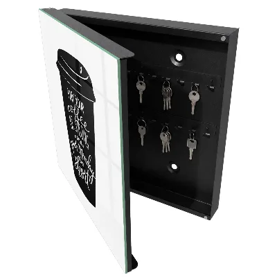Coffee and humor Wall mounted key box