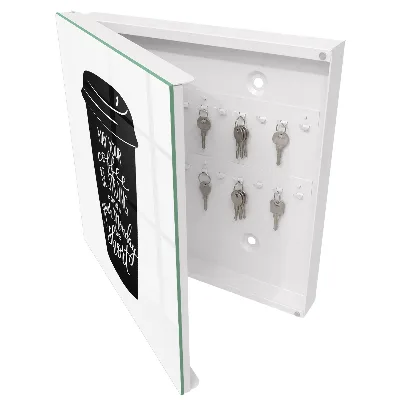 Coffee and humor Wall mounted key box