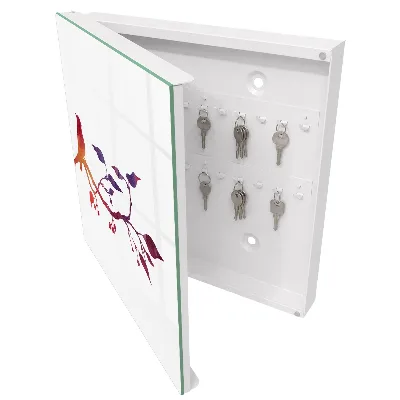 Branch with a bird Wall mounted key box
