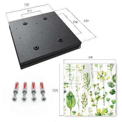 Plant watercolor Key cabinet