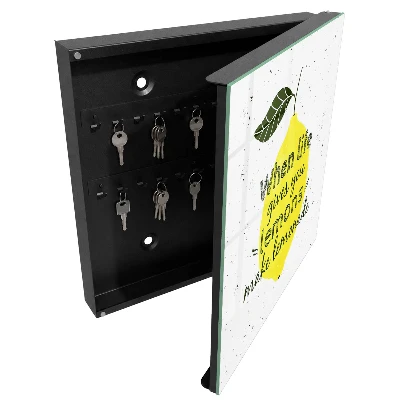 Lemon motif Wall mounted key box