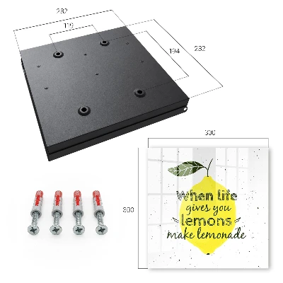 Lemon motif Wall mounted key box