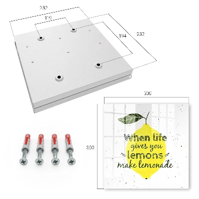 Lemon motif Wall mounted key box