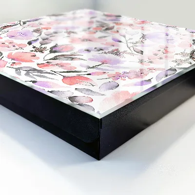 Pastel flowers Wall mounted key box