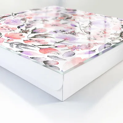 Pastel flowers Wall mounted key box