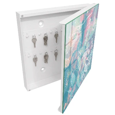 Pastel leaves Key cabinet