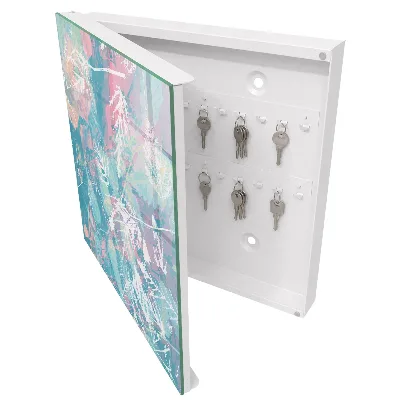 Pastel leaves Key cabinet