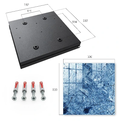 Blue texture Key cabinet