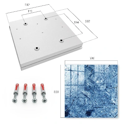Blue texture Key cabinet