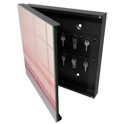 Pastel stripes Key box for wall