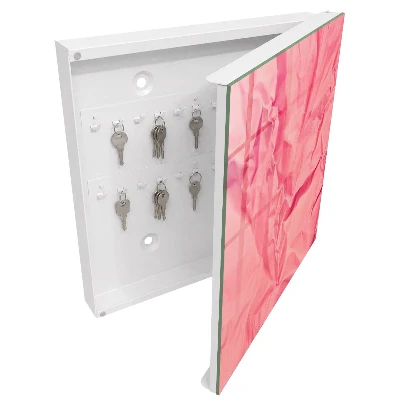 Pink texture Wall mounted key box