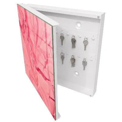 Pink texture Wall mounted key box
