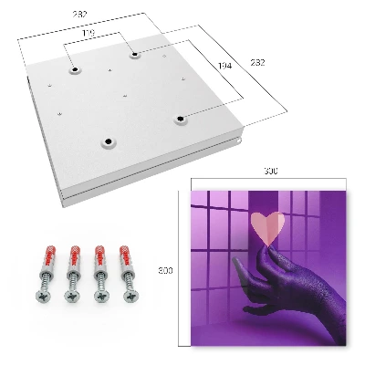 Purple love Key box for wall