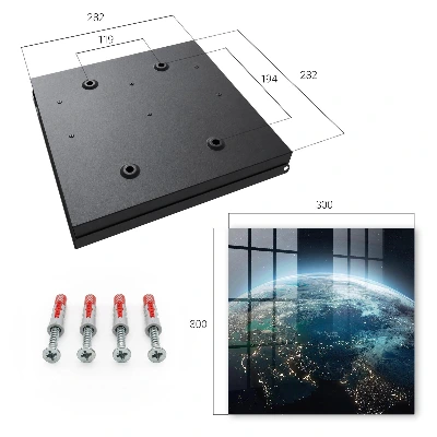 Earth at night Key cabinet