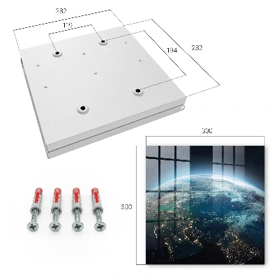 Earth at night Key cabinet
