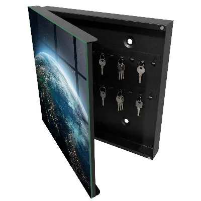 Earth at night Key cabinet