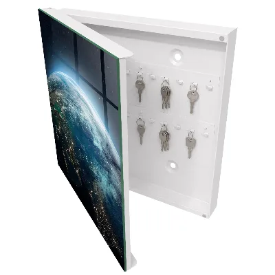 Earth at night Key cabinet