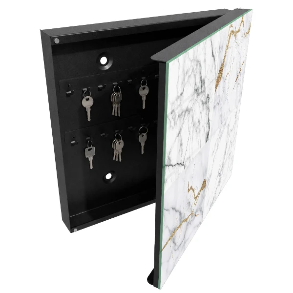Marbled pattern Key box for wall