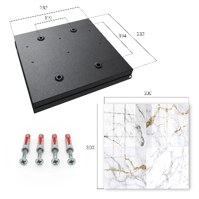 Marbled pattern Key box for wall