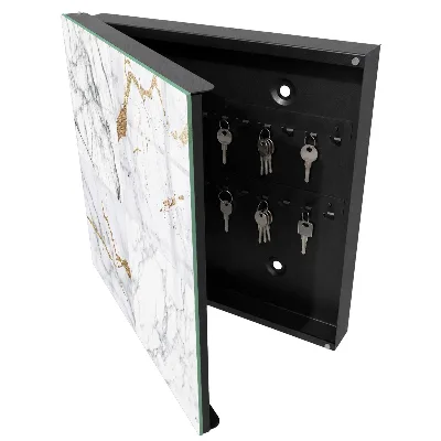 Marbled pattern Key box for wall