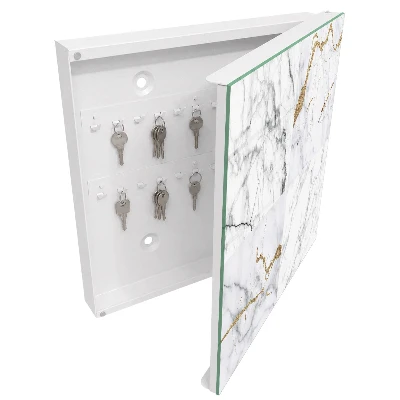 Marbled pattern Key box for wall