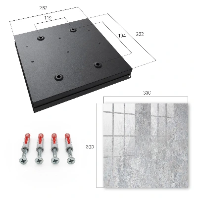 Concrete pattern Key cabinet