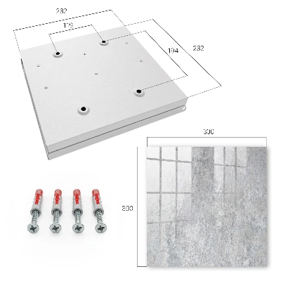 Concrete pattern Key cabinet