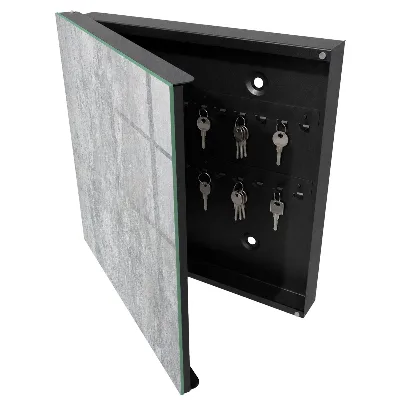 Concrete pattern Key cabinet