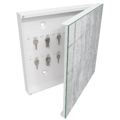 Concrete pattern Key cabinet