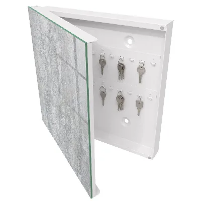 Concrete pattern Key cabinet
