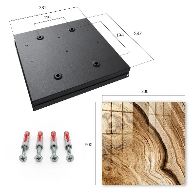 Wood waves Key cabinet