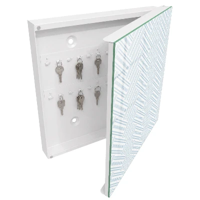 Subtle herringbone Wall mounted key box