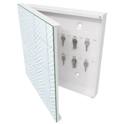 Subtle herringbone Wall mounted key box