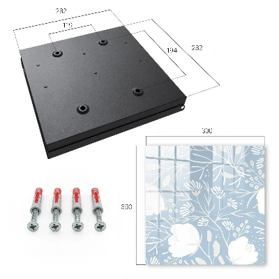 Plant motifs Key cabinet