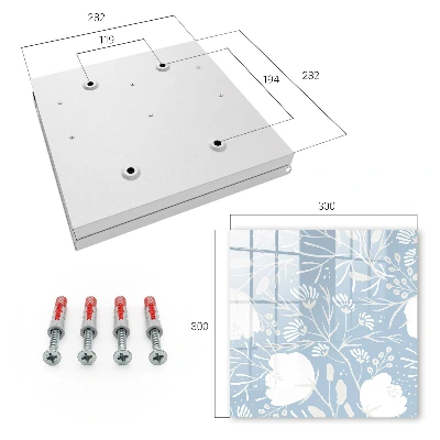 Plant motifs Key cabinet