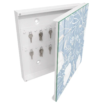 Plant motifs Key cabinet
