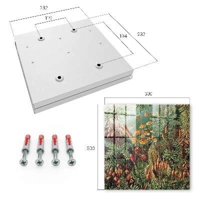Green leaves Key box for wall