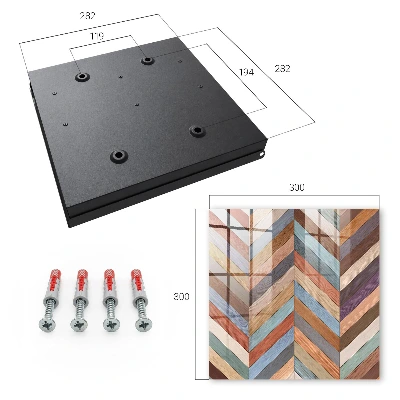 Herringbone style Wall mounted key box
