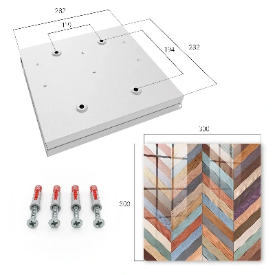 Herringbone style Wall mounted key box