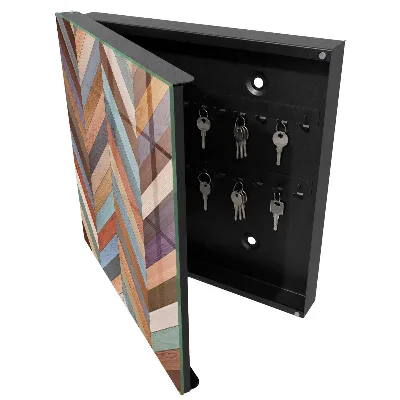 Herringbone style Wall mounted key box