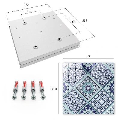 Geometric pattern Key box for wall