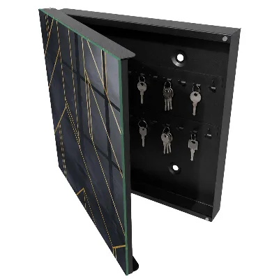 Key cabinet with geometric structure