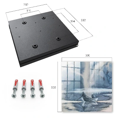 Pressed silence Key box for wall