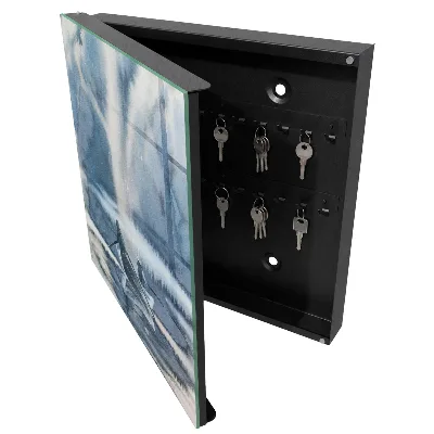 Pressed silence Key box for wall