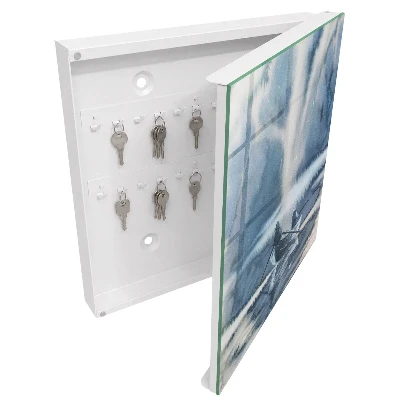 Pressed silence Key box for wall